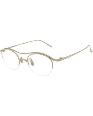 Giorgio Armani Ar5158T 3409 Optical Frames Titanium Transparent Round Normal - Black