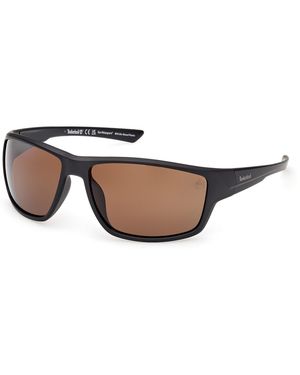 Timberland Tb00003 02H Sunglasses Injected Squared Polarized - Black