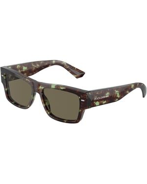 Dolce & Gabbana Dg4451 3432/3 Sunglasses Acetate Squared Normal - Black
