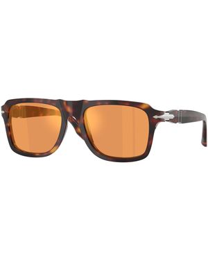 Persol Po8002S 24/3L Sunglasses Acetate Squared Mirror - Black