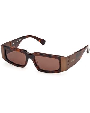 Max Mara Mm0217 52E Sunglasses Acetate Squared Normal - Black