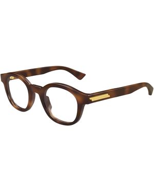 Bottega Veneta Bv1413O 005 Optical Frames Acetate Transparent Round - Black