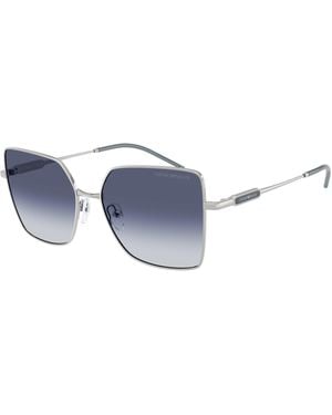 Emporio Armani Ea2179 30158H Sunglasses Metal Squared Normal Nuanced - Black