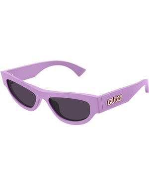 Gucci Gg1834S 004 Sunglasses Acetate Cat Eye - Purple