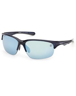 Timberland Tb00082 90D Sunglasses Injected Squared Polarized - Black