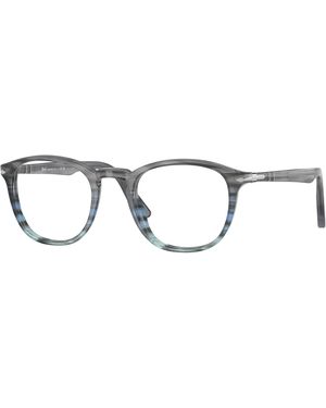 Persol Po3143V 1205 Optical Frames Acetate Transparent Round Normal - Black