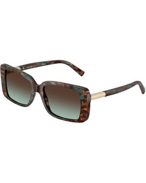 Tiffany & Co. Tf4249 84425D Sunglasses Acetate Squared Normal Nuanced - Black