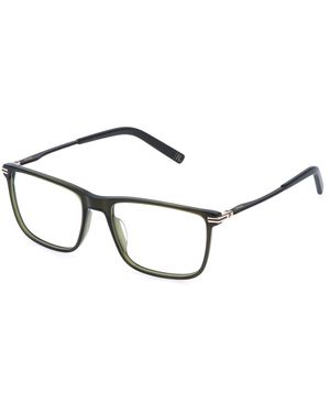 Fila Vfi993 02Gn Optical Frames Acetate Squared - Black