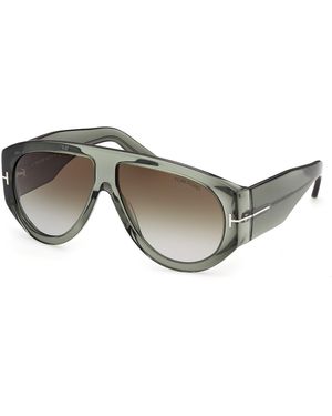 Tom Ford Ft1044 Bronson 93B Sunglasses Acetate Smoke Pilot Normal - Grey