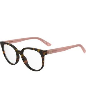 Moschino Mol658 086 Optical Frames Acetate Squared Normal - Black