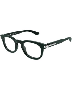 McQueen Am0498O 004 Optical Frames Acetate Transparent Round - Black