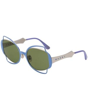 Marni G0N Route Of The Sun Sunglasses Metal Geometric Normal - Green