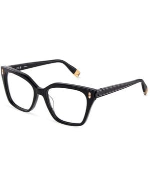 Furla Vfua95 0700 Optical Frames Acetate Squared - Black