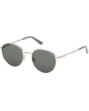 Guess Gu00237 32N Sunglasses Metal Round Normal - Black