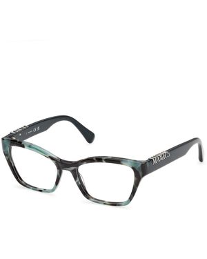 MAX&Co. Mo5232 55 Optical Frames Acetate Squared Normal - Black