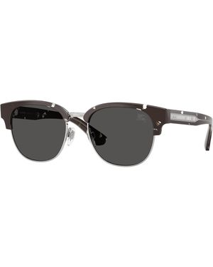 Burberry Be4485 422587 Sunglasses Injected Round Normal - Black