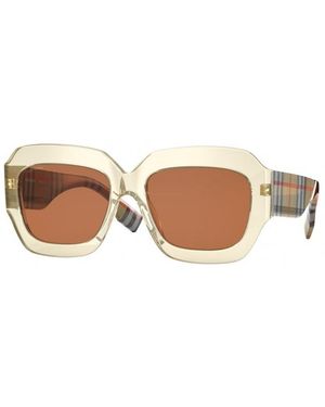 Burberry Be4334 393173 Sunglasses Plastic Squared - Yellow