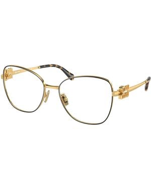 Miu Miu Mu 50Xv Kui1O1 Optical Frames Metal Transparent Pilot Normal - Black