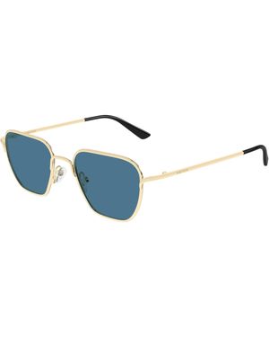 McQueen Am0561S 004 Sunglasses Metal Squared - Black