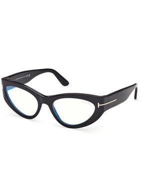 Tom Ford Ft6134-B 001 Optical Frames Acetate Cat Eye Normal - Black