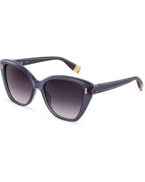 Furla Sfub11 06A5 Sunglasses Acetate Smoke Squared Normal Nuanced - Black
