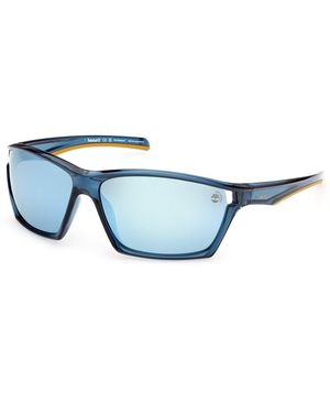 Timberland Tb00055 90D Sunglasses Injected Squared Polarized - Black
