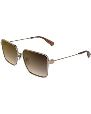 Calvin Klein Ckj26201S 770 Sunglasses Metal Bordeaux Squared Normal - Black