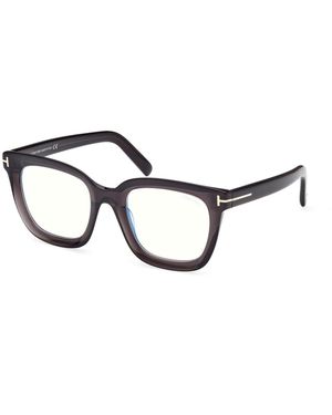 Tom Ford Ft5880-B 020 Optical Frames Acetate Squared Normal - Black