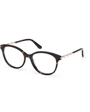 Guess Gm50046 052 Optical Frames Acetate Round Normal - Black