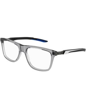 PUMA Pu0379O 003 Optical Frames Acetate Transparent Squared - Black