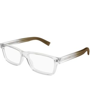 Saint Laurent Sl 622 014 Optical Frames Acetate Transparent Squared - Black