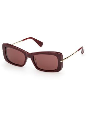Max Mara Mm0194 71S Sunglasses Acetate Squared Normal - Black