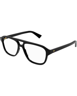 Bottega Veneta Bv1294O 001 Optical Frames Acetate Transparent Pilot - Black