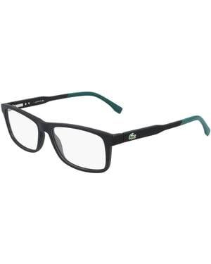 Lacoste L2876 N 001 Optical Frames Bio-Injected Squared Normal - Black