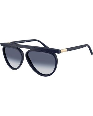 Giorgio Armani Ar8262 603914 Sunglasses Acetate Pilot Normal Nuanced - Black