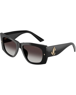 Jimmy Choo Jc5061U 50008G Sunglasses Acetate Butterfly Normal Nuanced - Black