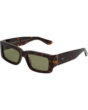 Retrosuperfuture 7Io Notte Sunglasses Acetate Squared Normal - Black