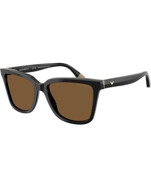 Emporio Armani Ea4261 631373 Sunglasses Acetate Geometric Normal - Black