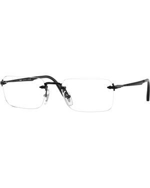 Persol Po1030V Luc 1078 Optical Frames Metal Transparent Squared Normal - Black