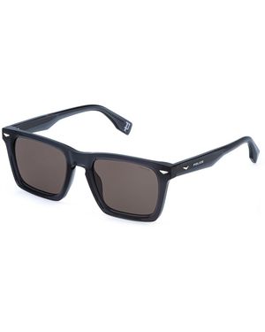 Police Splr79E Supernova 5 705 Sunglasses Acetate Squared Anti-Glare - Black