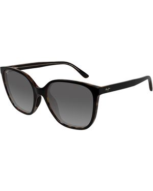 Maui Jim Mj0871S 001 Sunglasses Injected Butterfly - Black