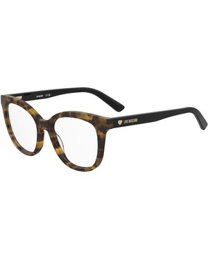Moschino Mol654 086 Optical Frames Acetate Round Normal - Black