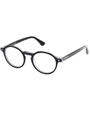 Web We5440 001 Optical Frames Acetate Round Normal - Black