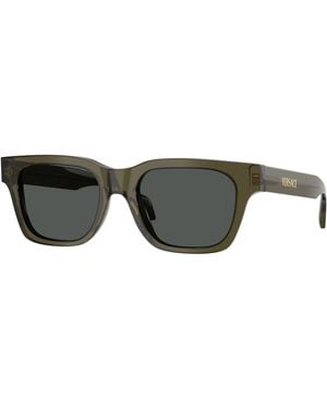 Versace Ve4486 554287 Sunglasses Acetate Squared Normal - Black