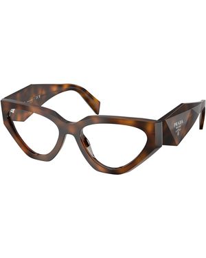 Prada Pr C07V 20D1O1 Optical Frames Acetate Geometric Normal - Black