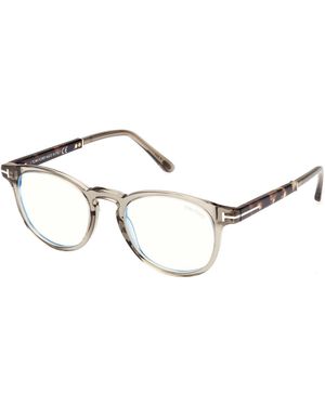 Tom Ford Ft5891-B 095 Optical Frames Acetate Round Normal - Black