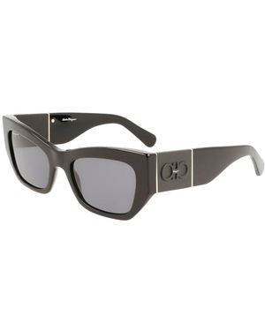 Ferragamo Sf1059S 001 Sunglasses Acetate Squared Normal - Black