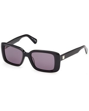 MAX&Co. Mo0162 01A Sunglasses Smoke Squared Normal - Black