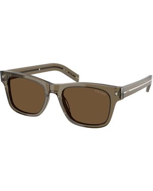 Prada Pr A17S 18T70F Sunglasses Acetate Squared Normal - Black