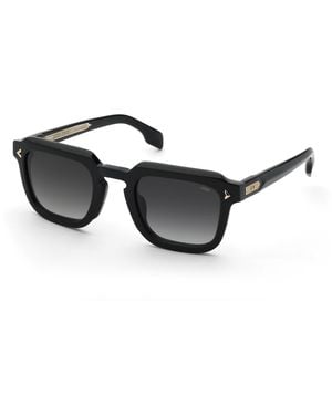 Lozza Sl4379M Arpeggio 5 700 Sunglasses Acetate Smoke Geometric Normal Nuanced - Black